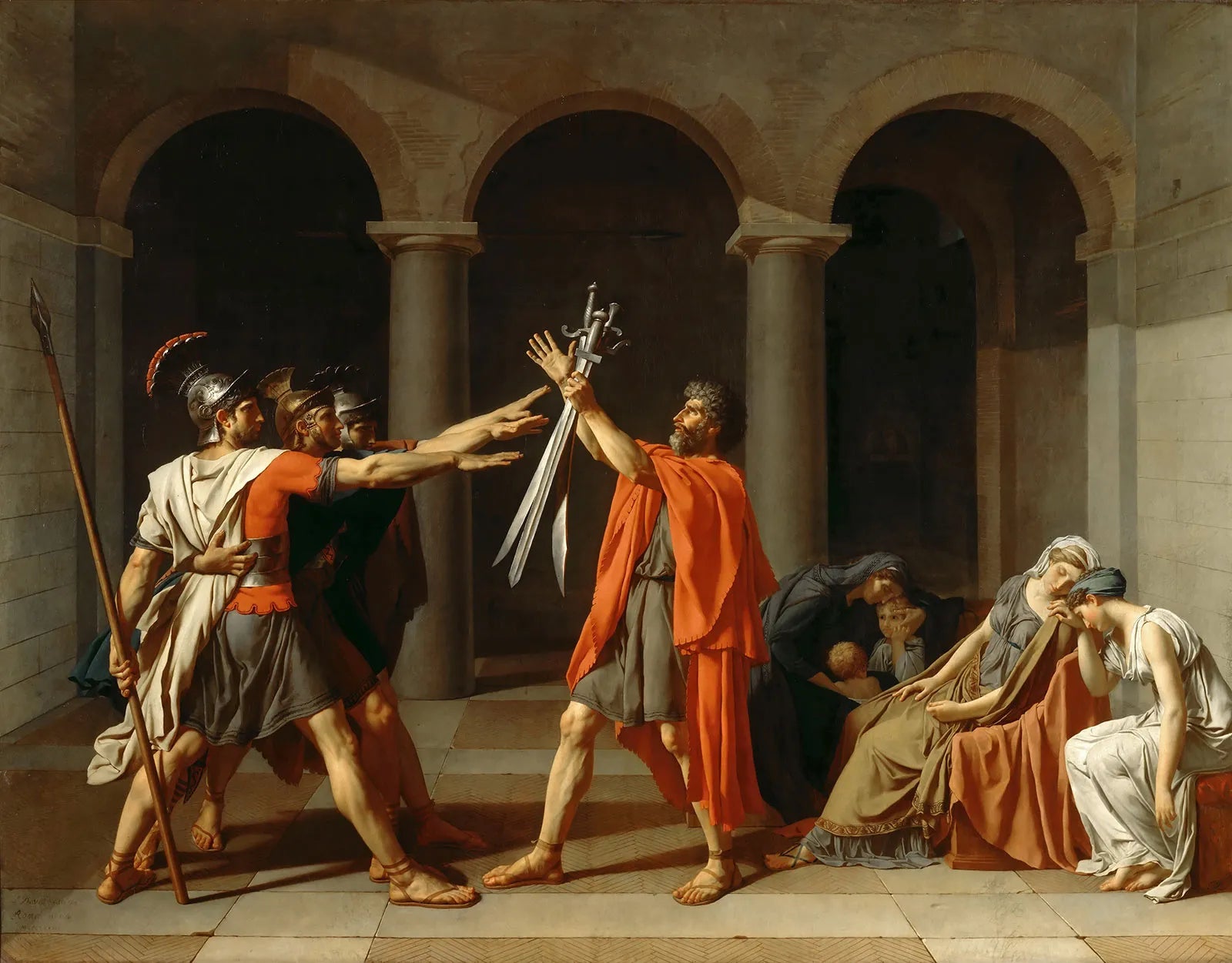 Jacques-Louis David, Oath of the Horatii