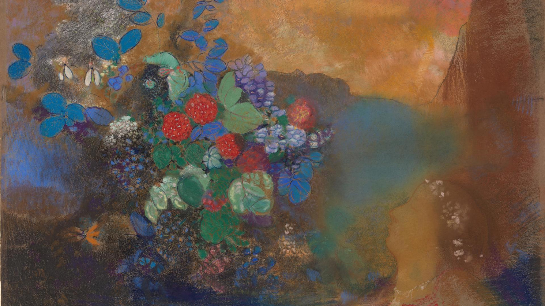 Odilon Redon, Ophelia Among the Flowers, about 1905-8, National Gallery (UK)