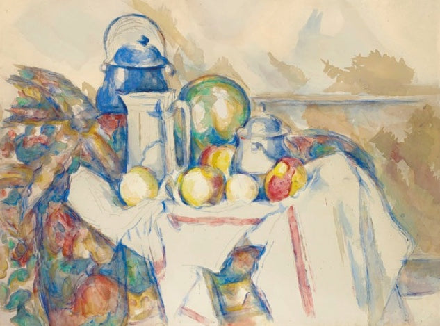 Paul Cézanne, Nature morte avec pot au lait, melon et sucrier