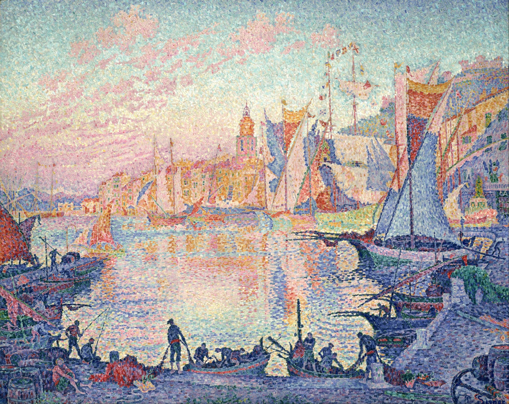 Paul Signac, The Port of Saint-Tropez, 1901-02 