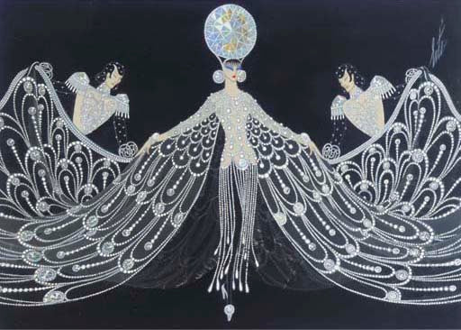 Romain de Tiroff (Erté), ‘Diamants’ (Manteau de Diamants),1970. 