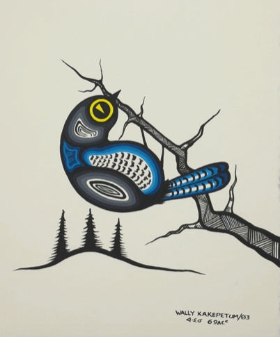 Wally Kakepetum, Bird on a Branch