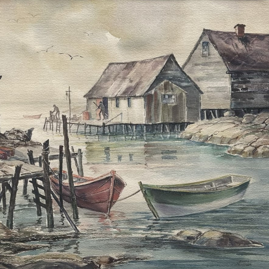 Watercolour painting, Nautical, Cottages Esther Bollinger, Cover view