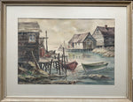 Watercolour painting, Nautical, Cottages Esther Bollinger, Front view
