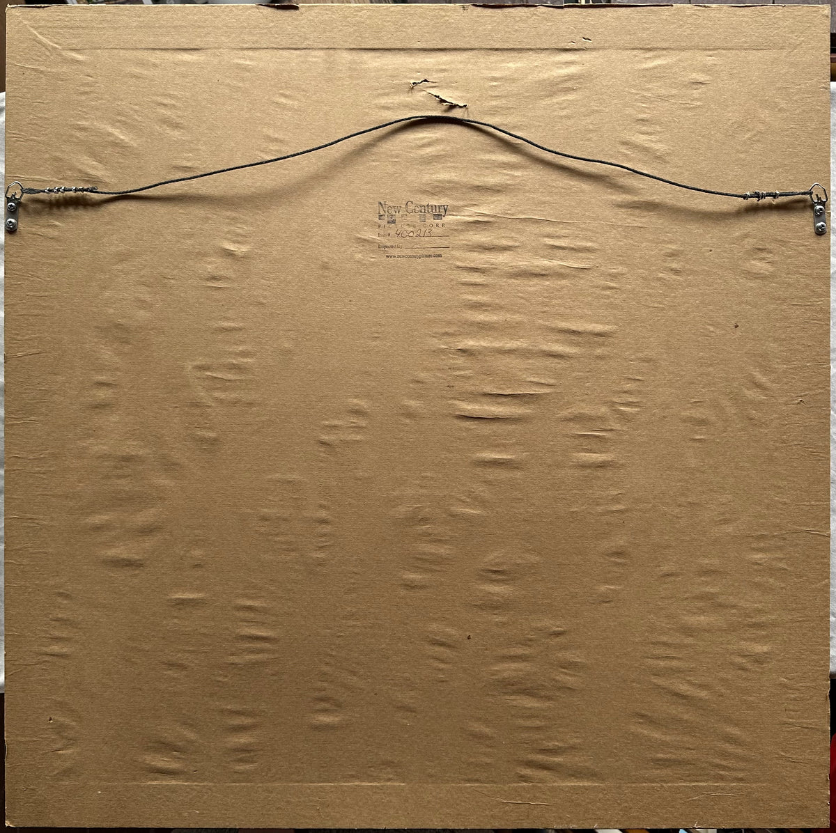 Print, Abstract, Unknown Artist, Back view