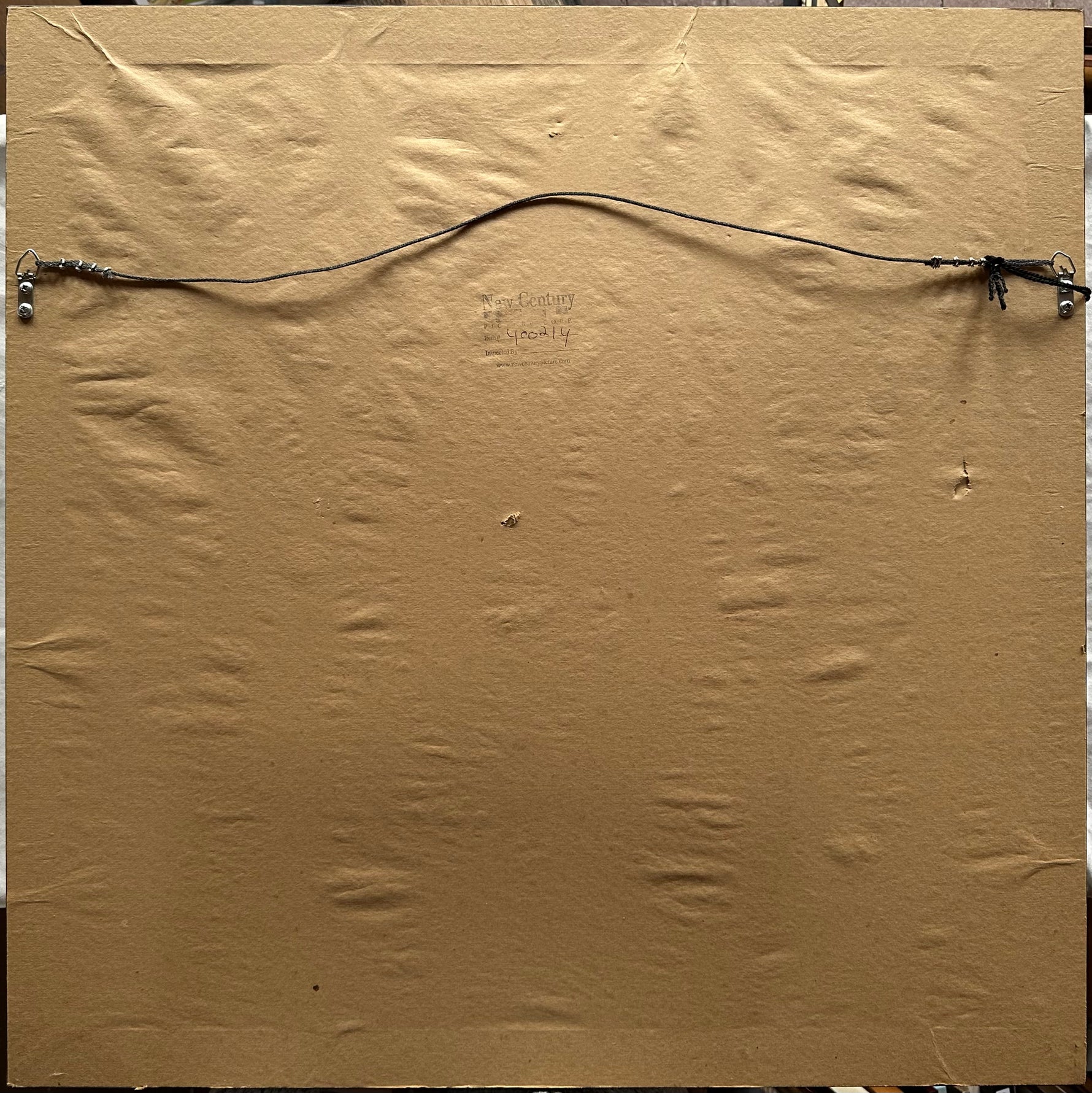 Print, Abstract, Unknown Artist, Back view