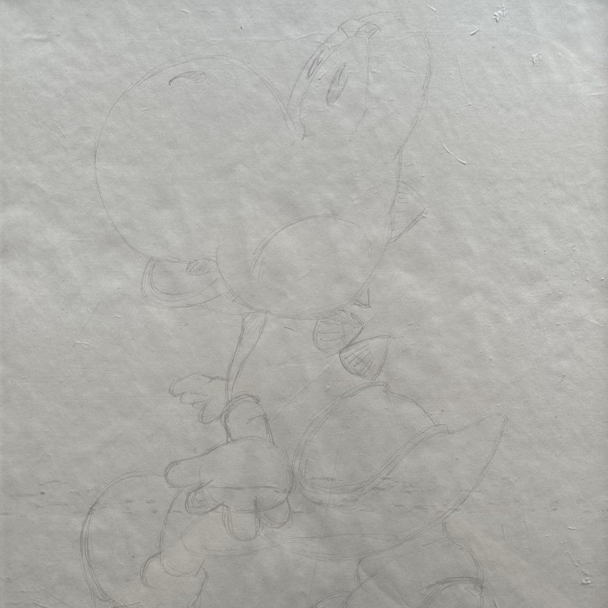 Pencil painting, Portrait Unknown Artist, Cover view