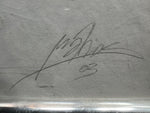 Pencil painting, Portrait Unknown Artist, Signature view