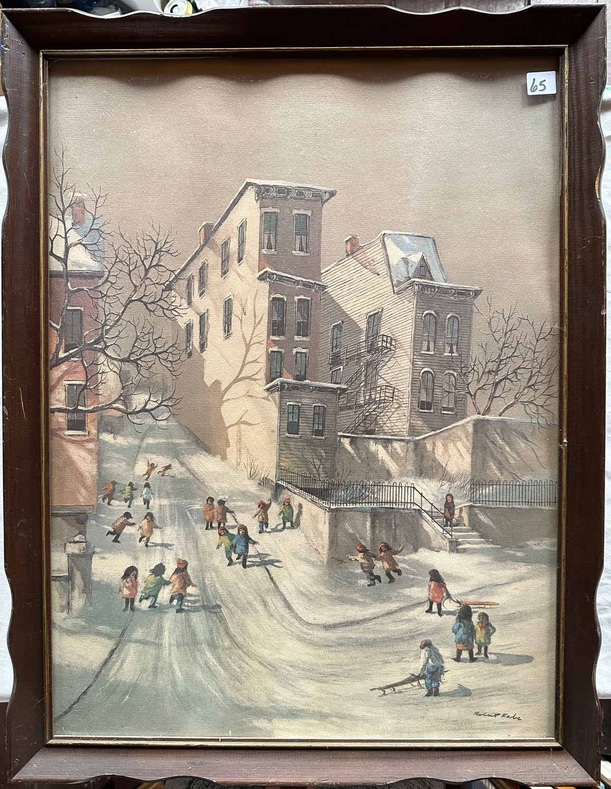 Print, Winterscape, Robert Fabe, Front view