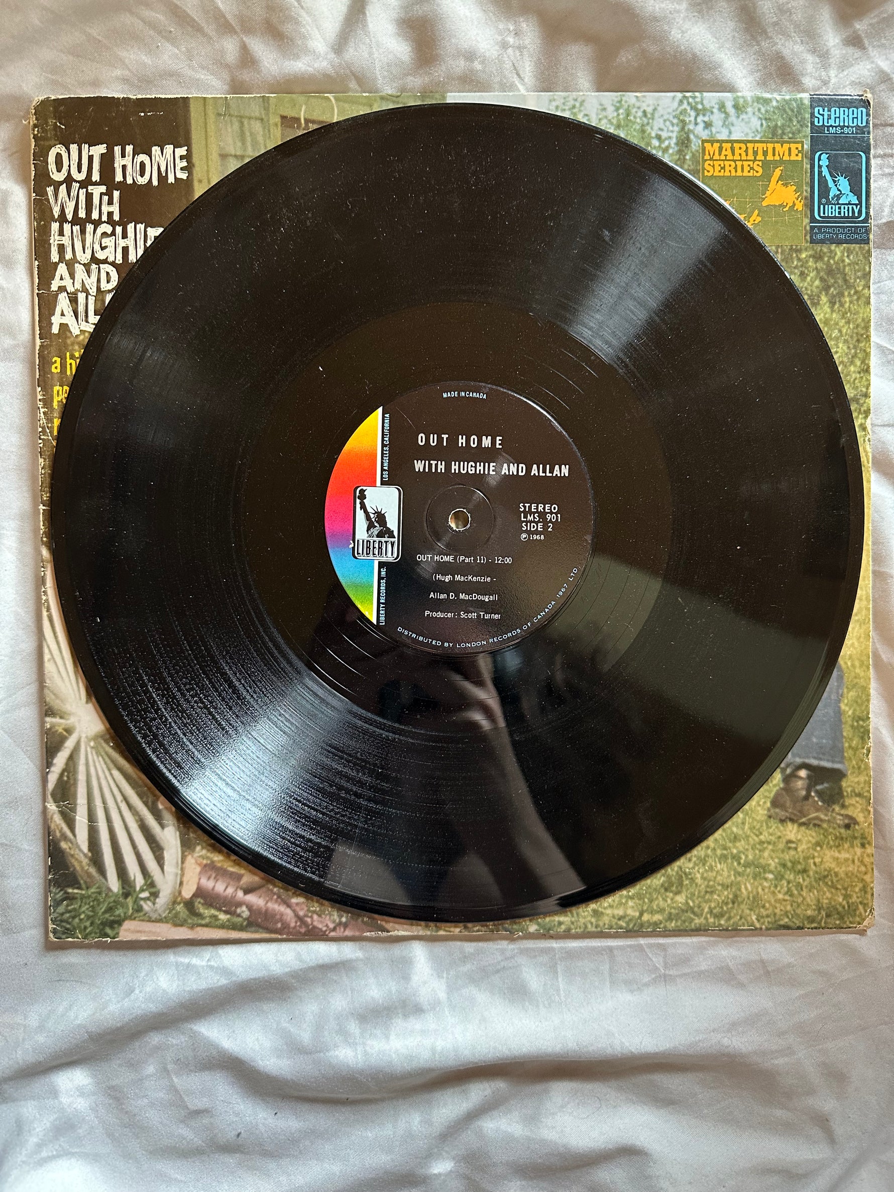 Vinyl record, Comedy Hugh MacKenzie, Allan D. MacDougall, Inside view