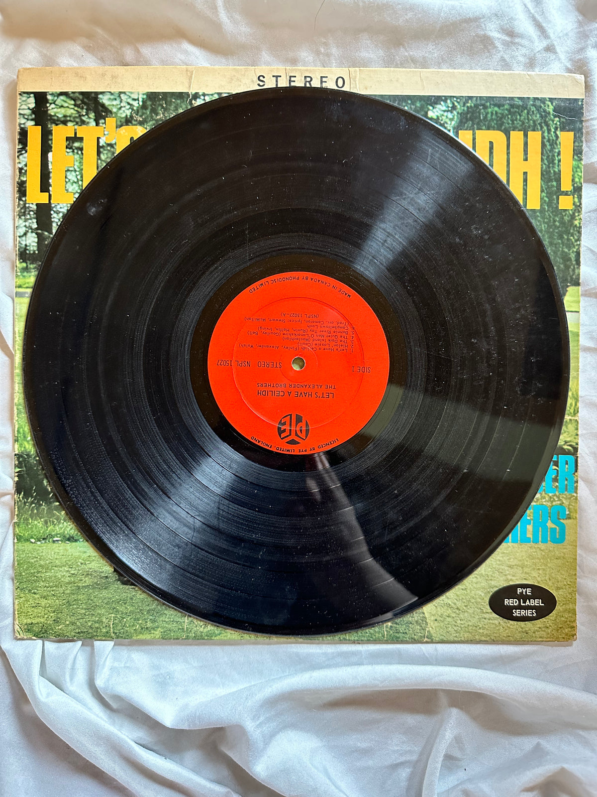 Vinyl record, Folk The Alexander Brothers, Inside view
