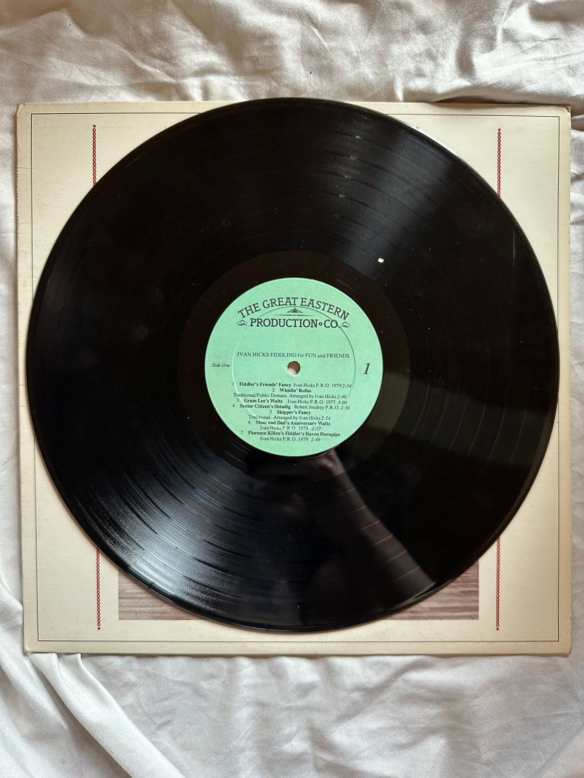 Vinyl record, Folk Ivan Hicks, Inside view