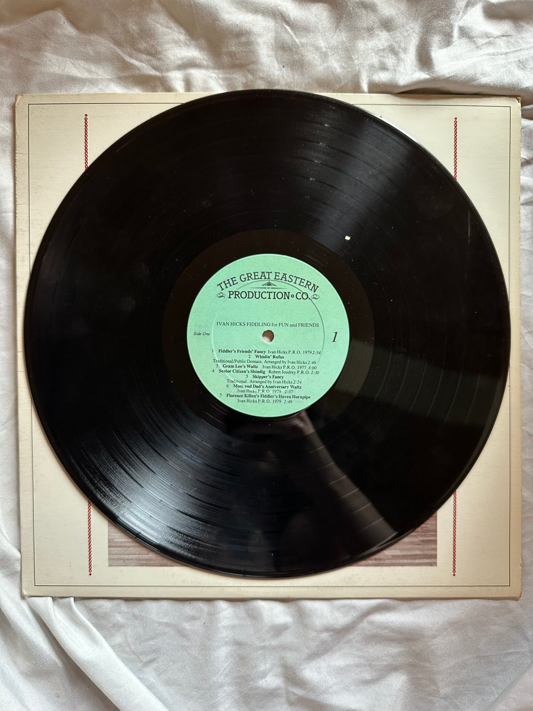 Vinyl record, Folk Ivan Hicks, Inside view