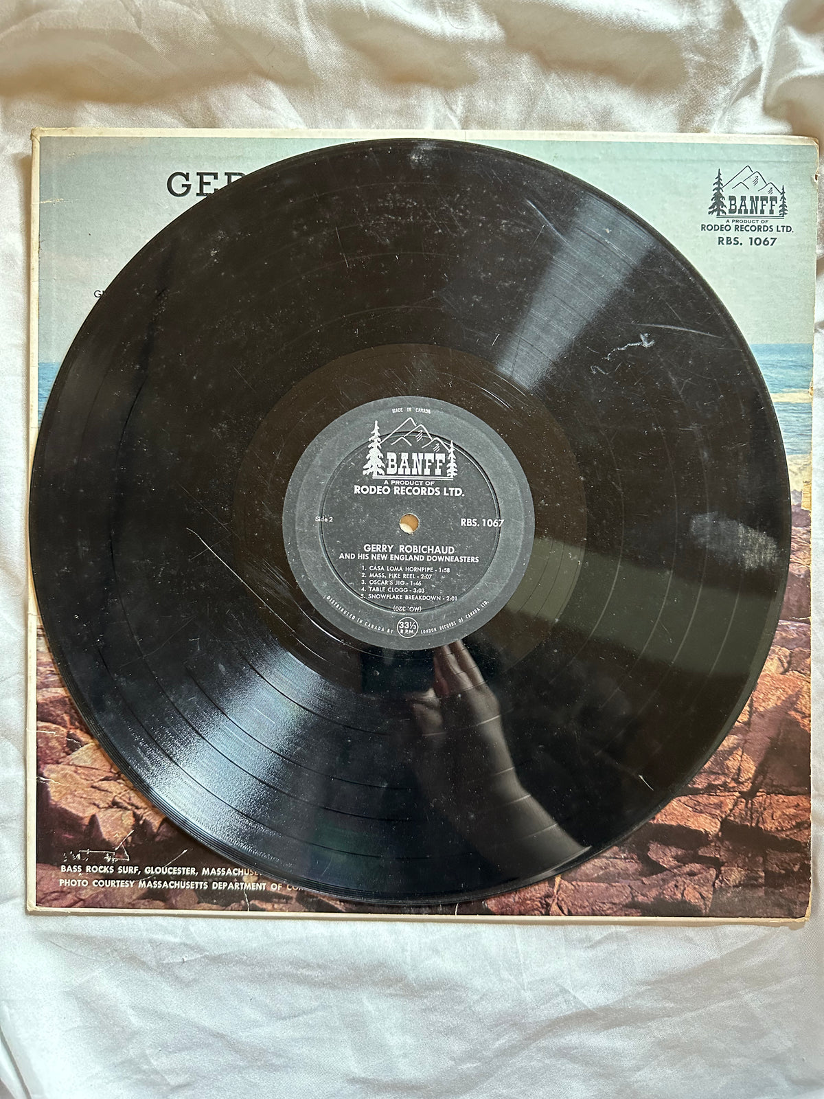 Vinyl record, Celtic Gerry Robichaud, Inside view
