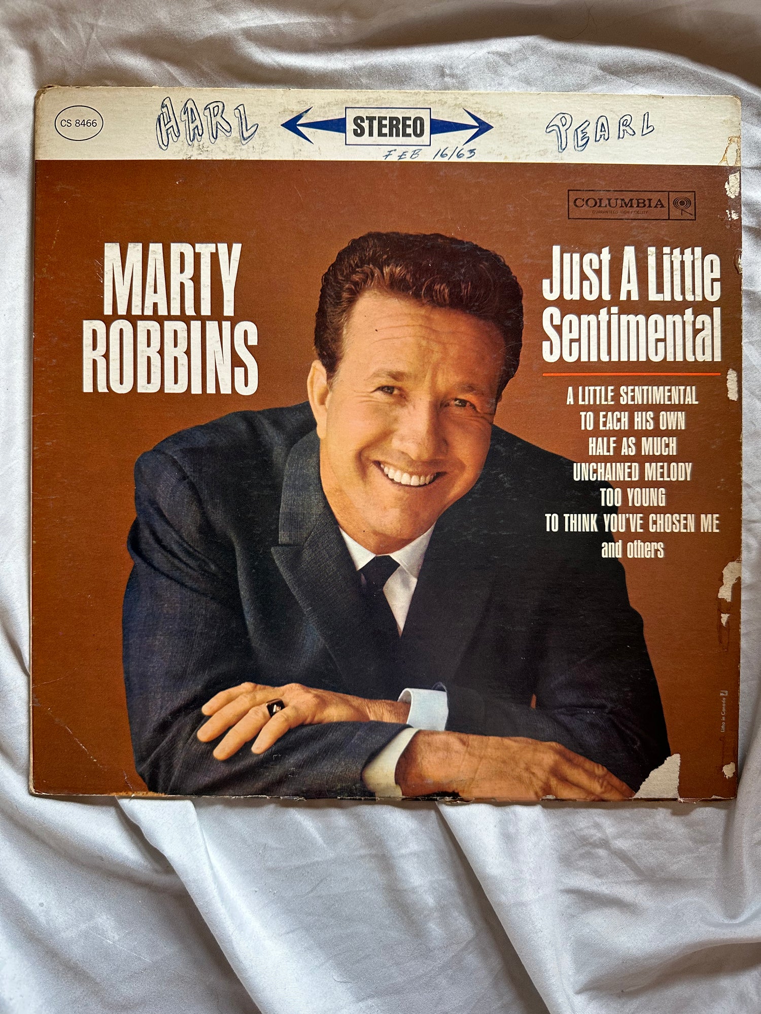 Vinyl record, Country Marty Robbins, Front view