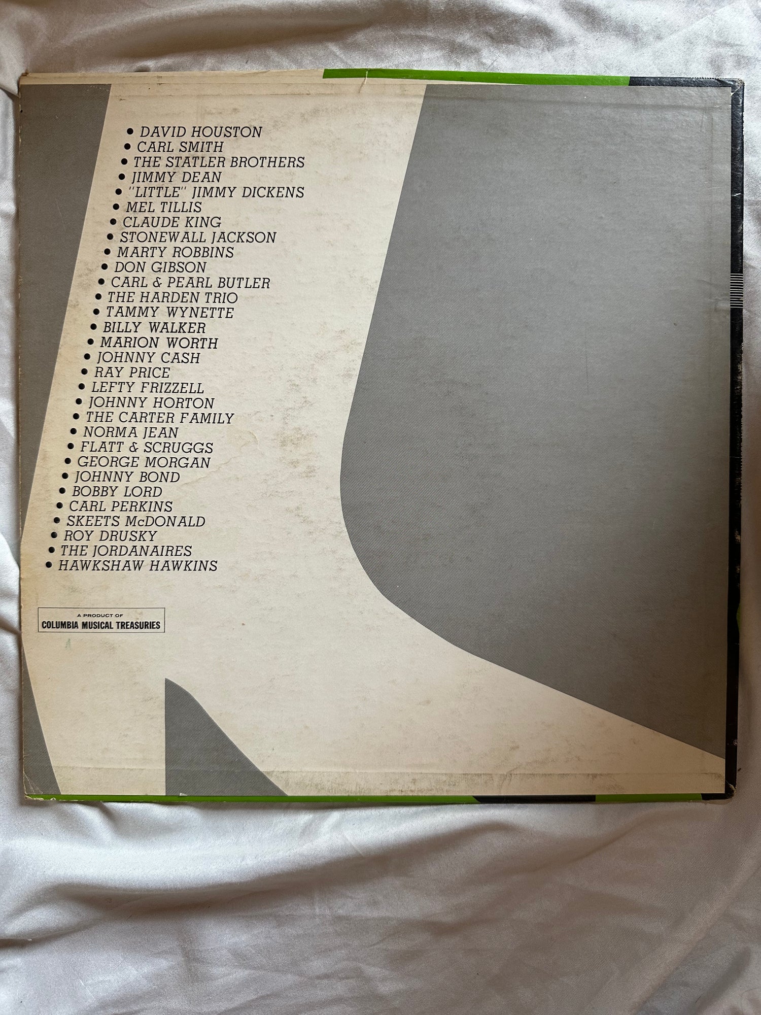 Vinyl record, Country various artists (see photo reference), Back view