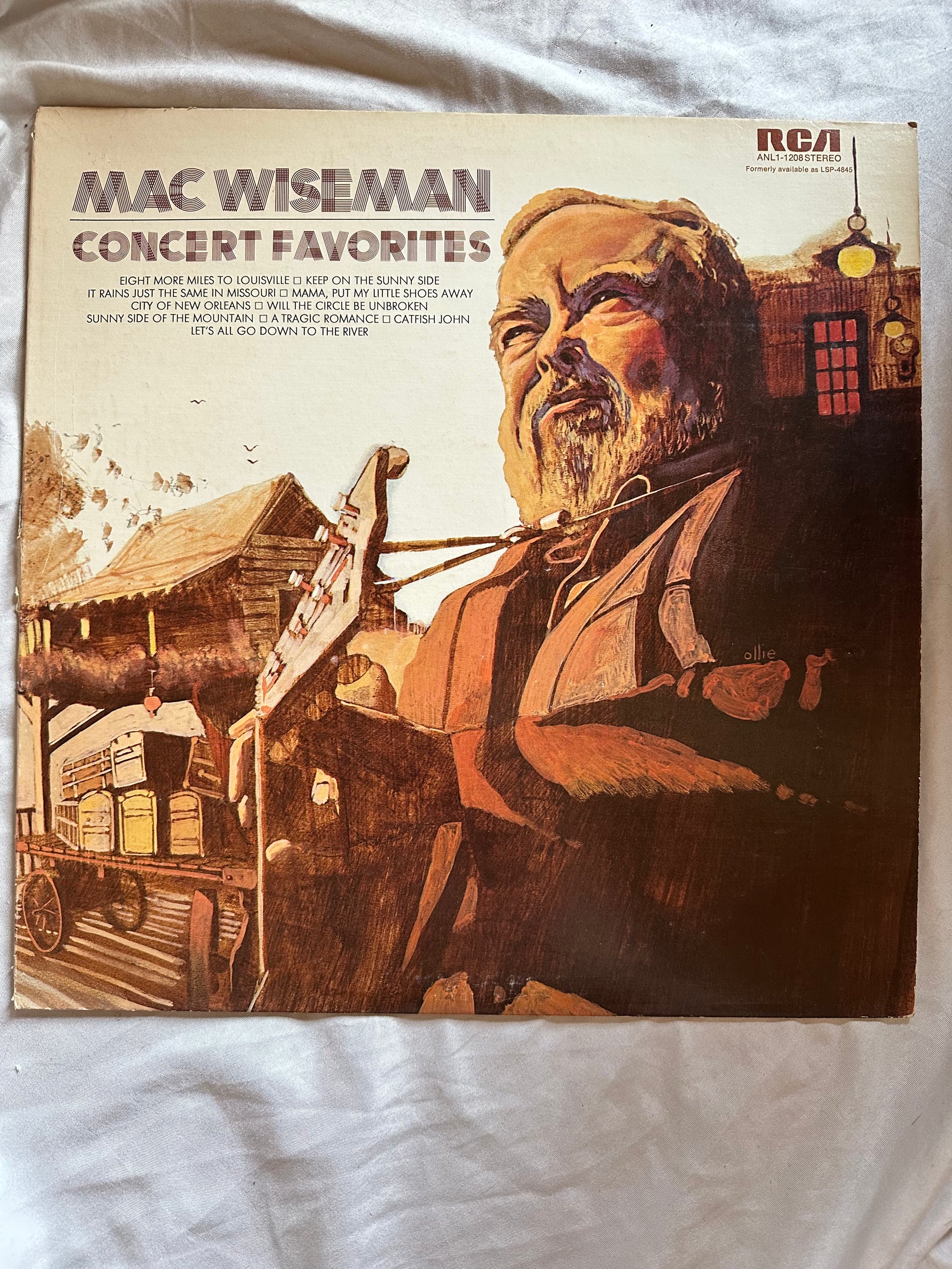 Vinyl record, Country Mac Wiseman, Front view