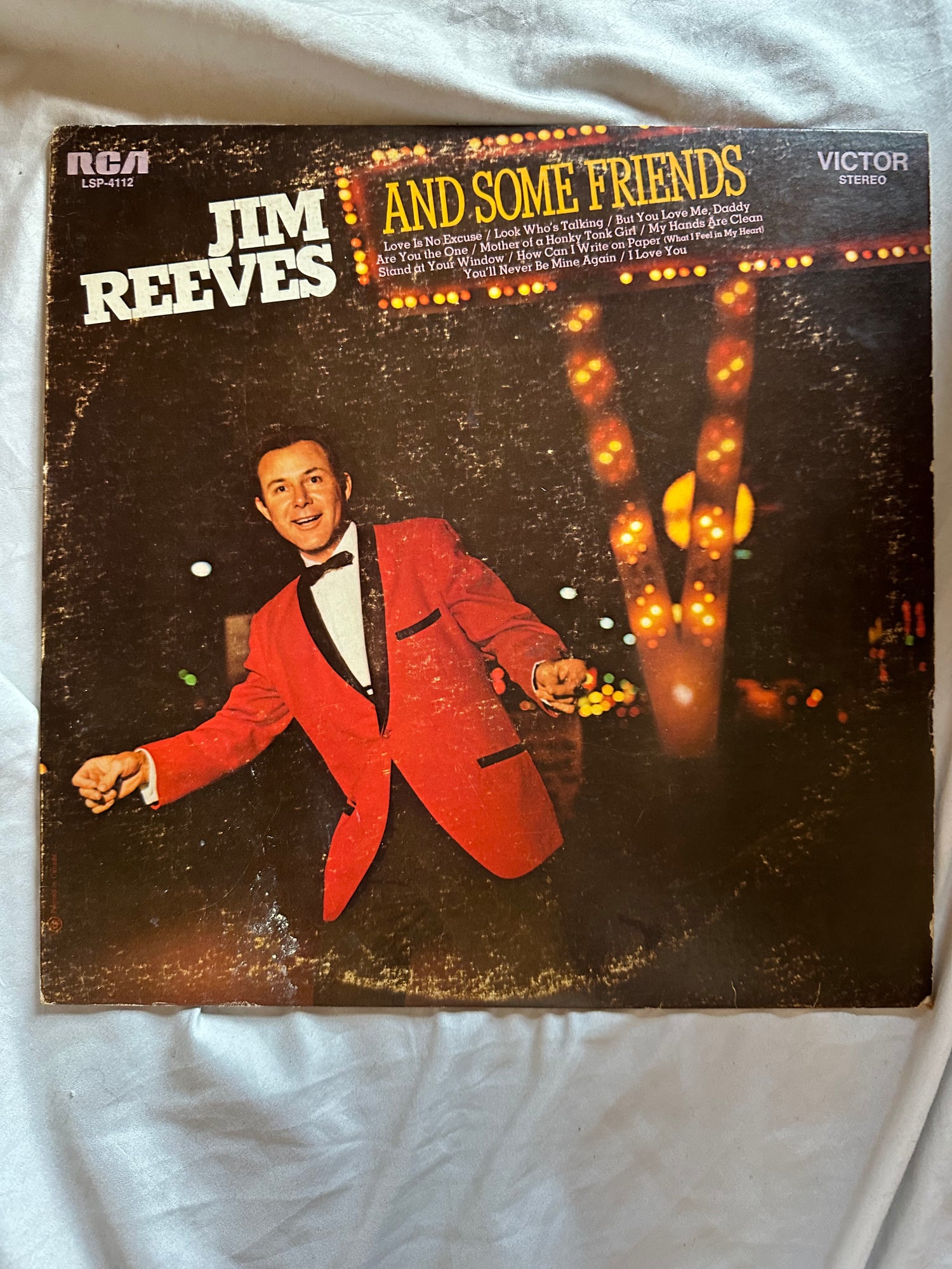 Vinyl record, Country Jim Reeves, Front view
