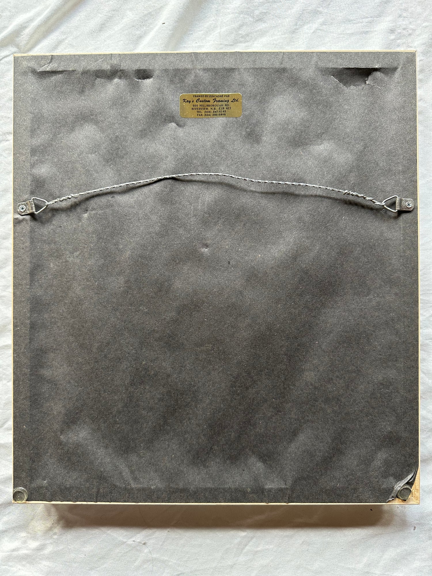 Craft work, Embroidery, Material: Textile, Unknown Artist, Back view