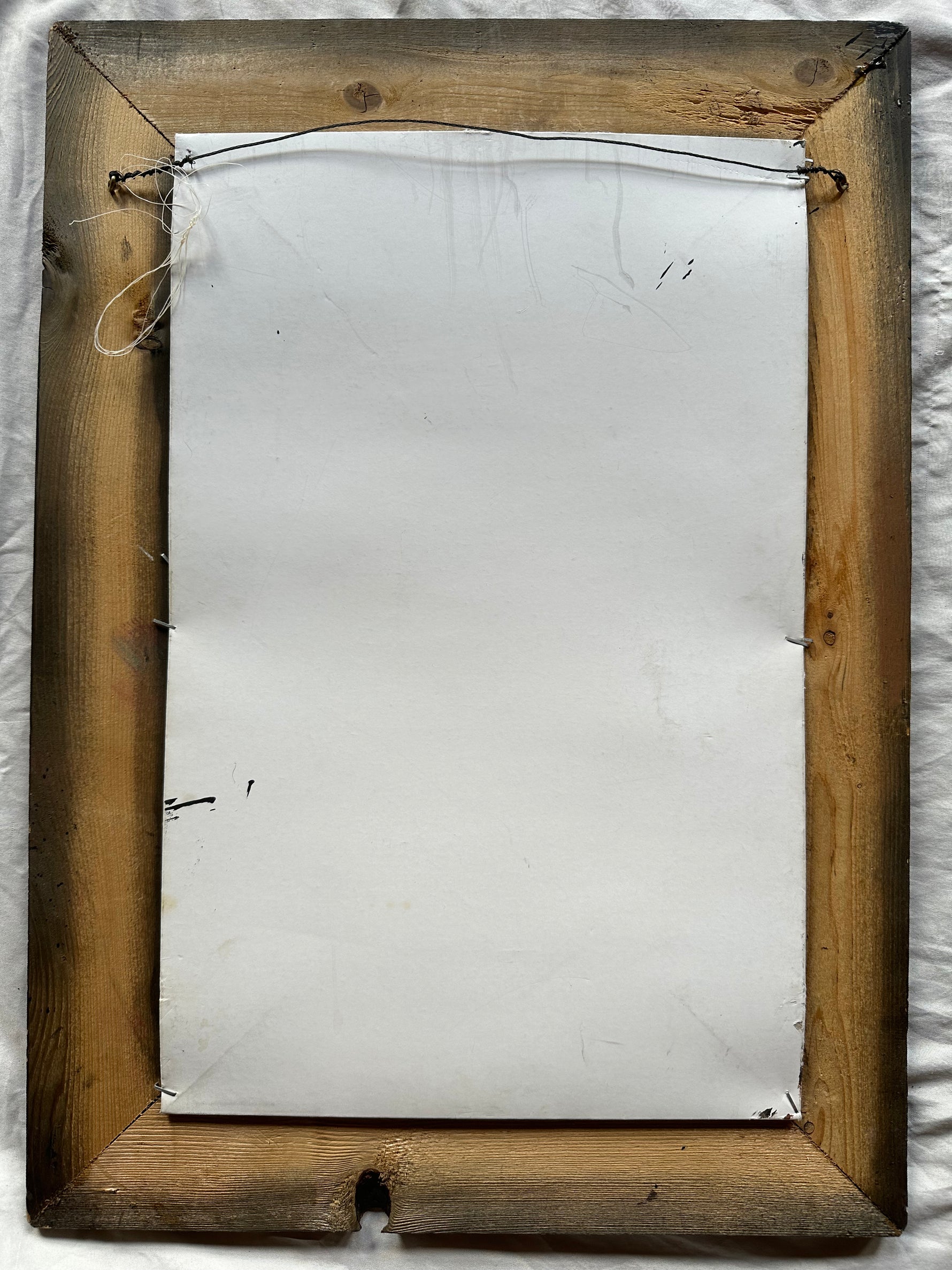 Print, Winterscape, Unknown Artist, Back view