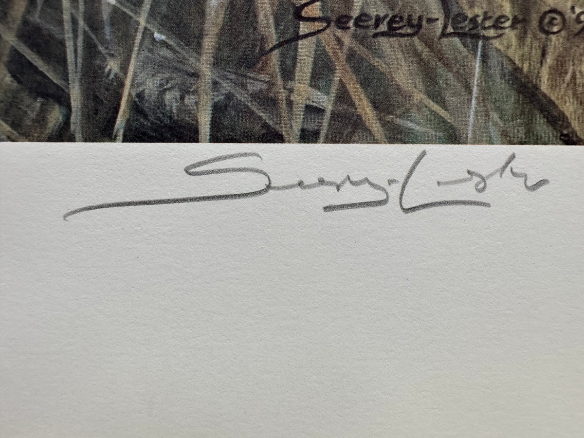  painting, Animals John Seerey-Lester, Signature view