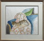 Watercolour painting, Interior, Animals Misacholovic, Front view