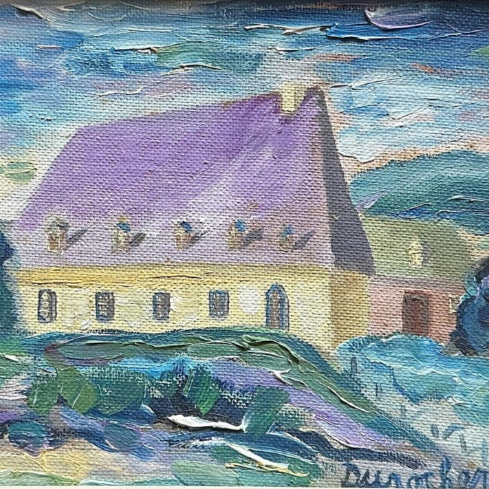 Mixed Media painting, Architecture, Building, Cottages Réjean Durocher, Cover view