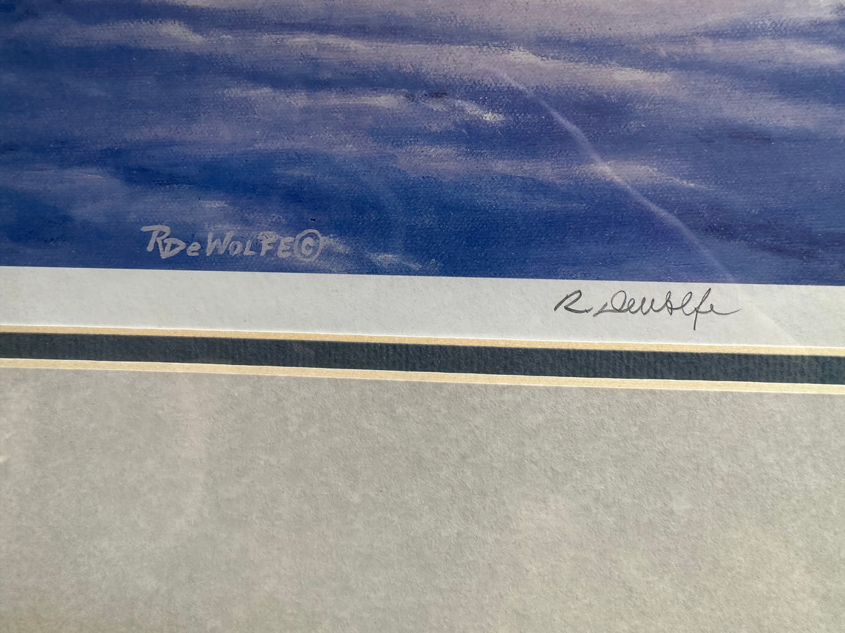  painting, Animals Richard De Wolfe, Signature view