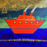 Mixed Media painting, Nautical Unknown Artist, Cover view