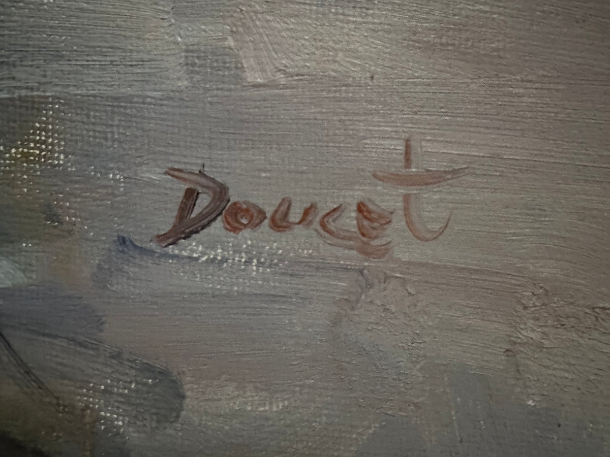 Mixed Media painting, Nautical Michel Doucet, Signature1 view