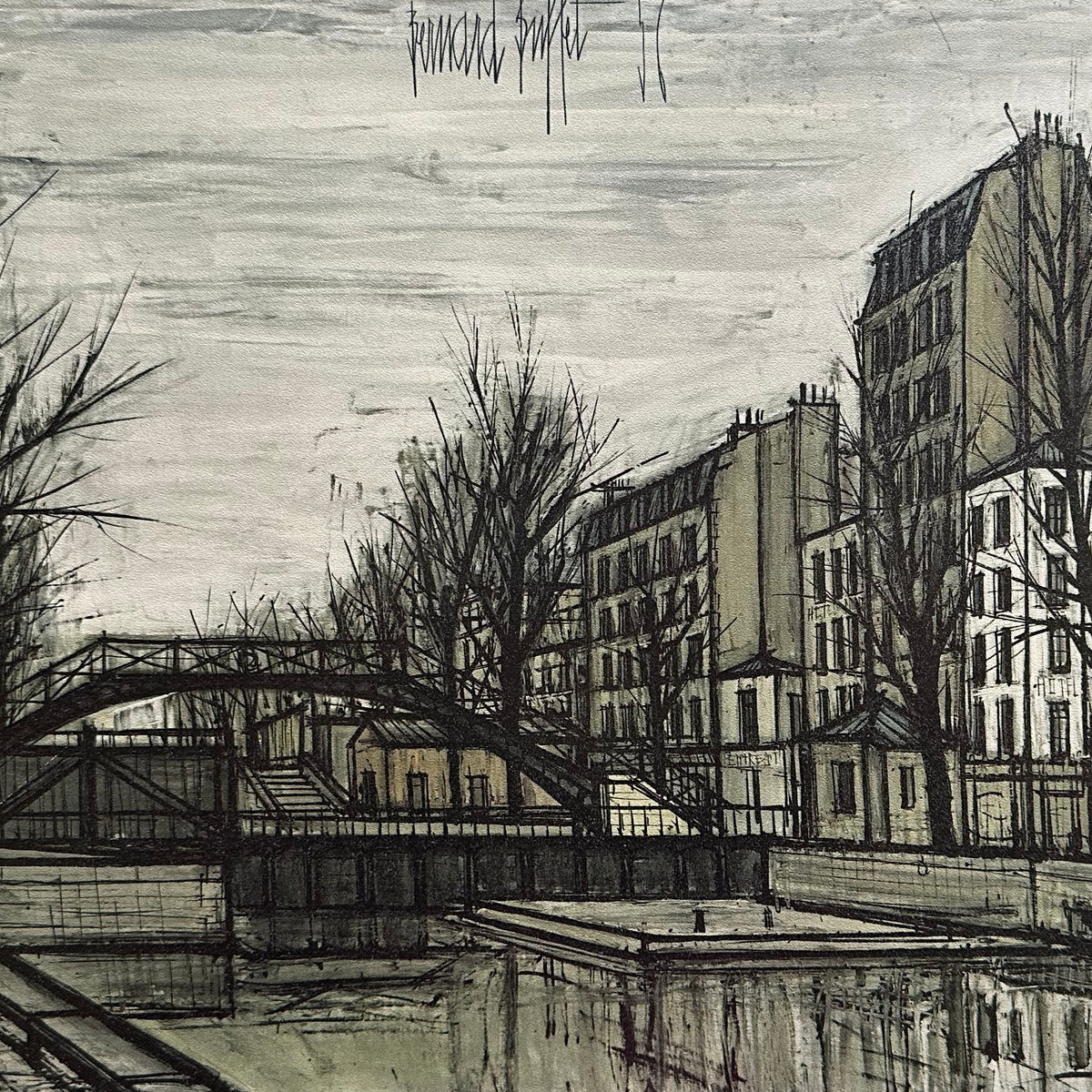 print, Cityscape, Bridge Bernard Buffet, Cover view