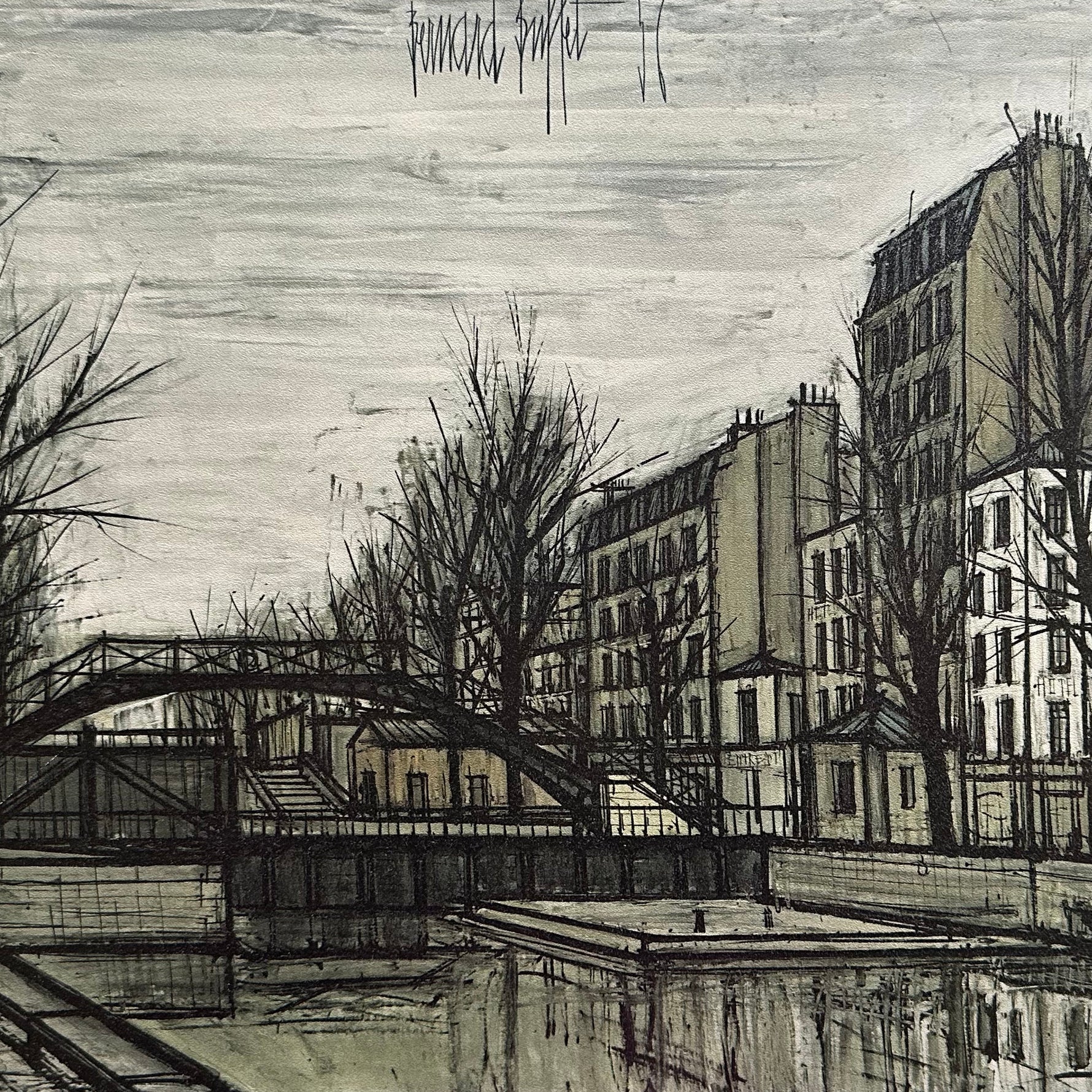 print, Cityscape, Bridge Bernard Buffet, Cover view