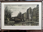 Print, Cityscape, Bridge, Bernard Buffet, Front view