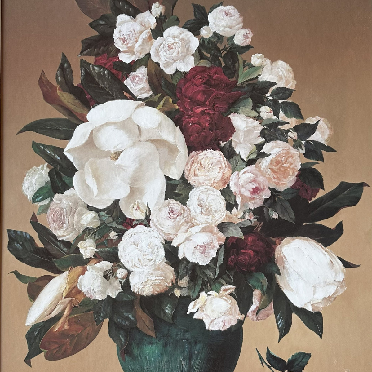 Mixed Media painting, Floral Unknown Artist, Cover view