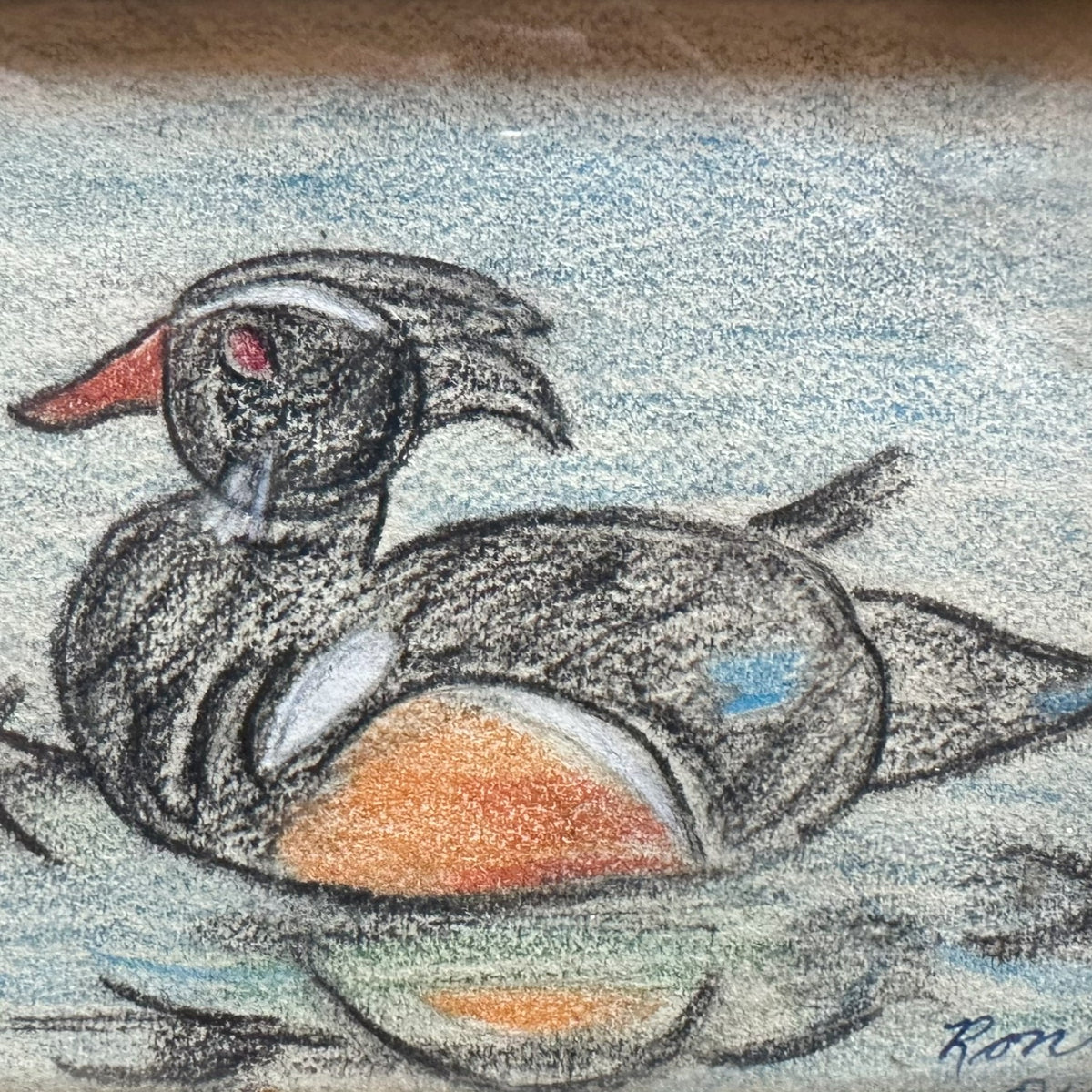 Charcoal painting, Birds Ronda, Cover view