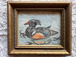 Charcoal painting, Birds Ronda, Front view