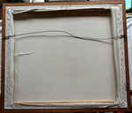 Mixed Media painting, Portrait Unknown Artist, Back view