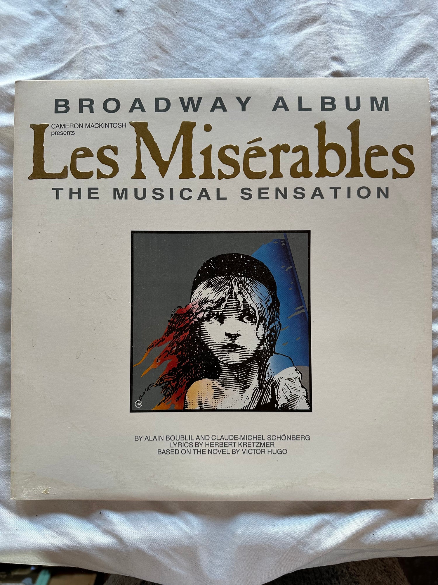 Vinyl record, Broadway Alain Boublil, Claude-Michel Schönberg, Hertbert Kretzmer, Front view