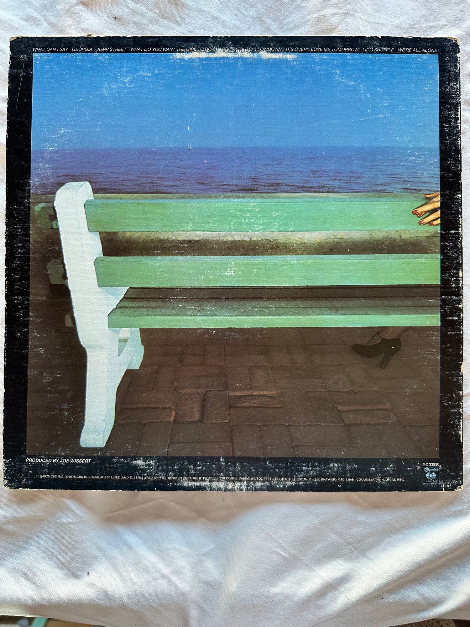 Vinyl record, Rock Boz Scaggs, Back view
