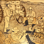 Mixed Media painting, Figures Unknown Artist, Cover view