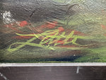 Mixed Media painting, Landscape, Cottages Marc Little, Signature view