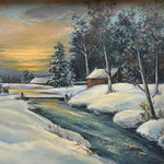 Mixed Media painting, Landscape, Cottages W. Duncan, Cover view