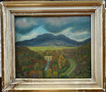 Mixed Media painting, Landscape Unknown Artist, Front view