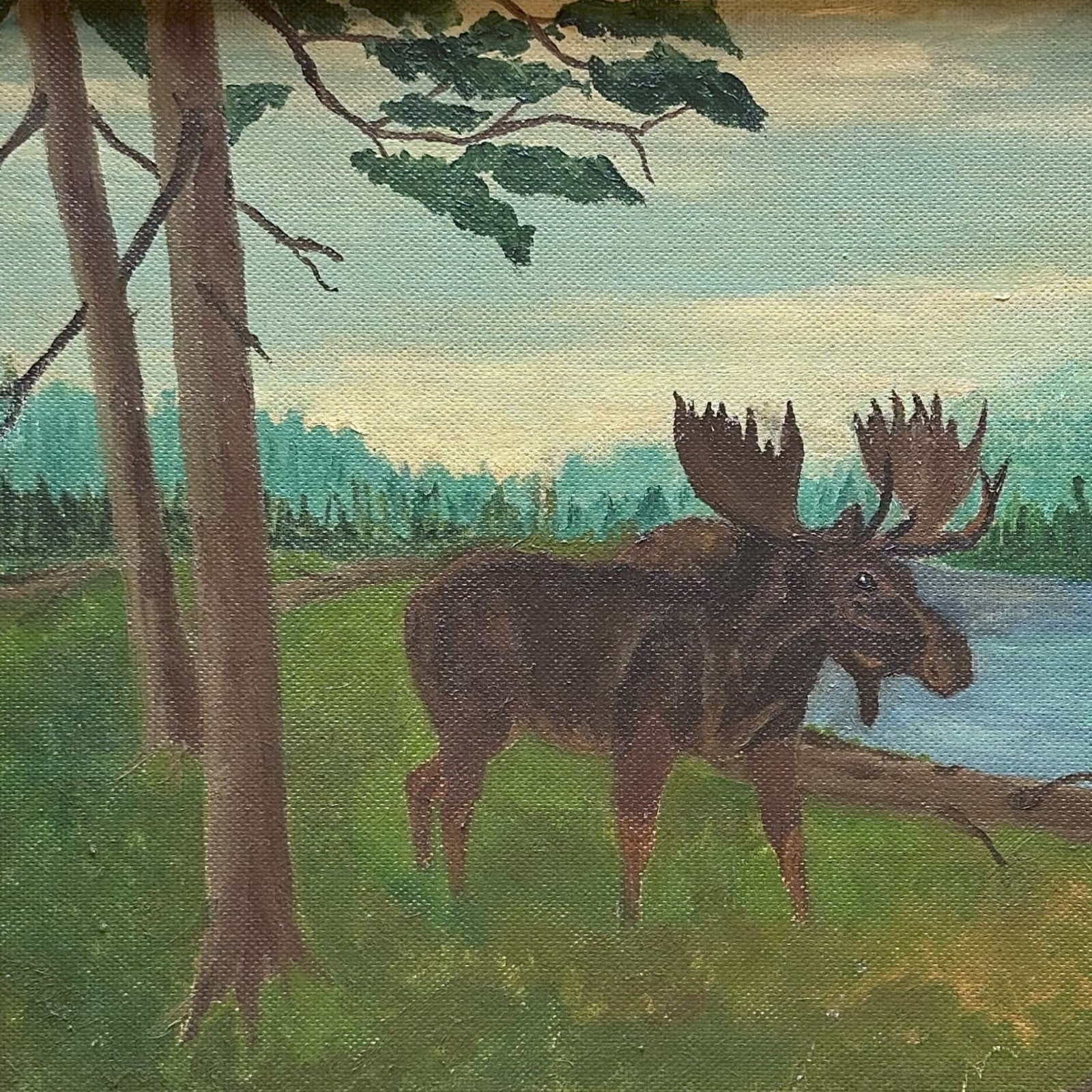 Mixed Media painting, Animals Unknown Artist, Cover view