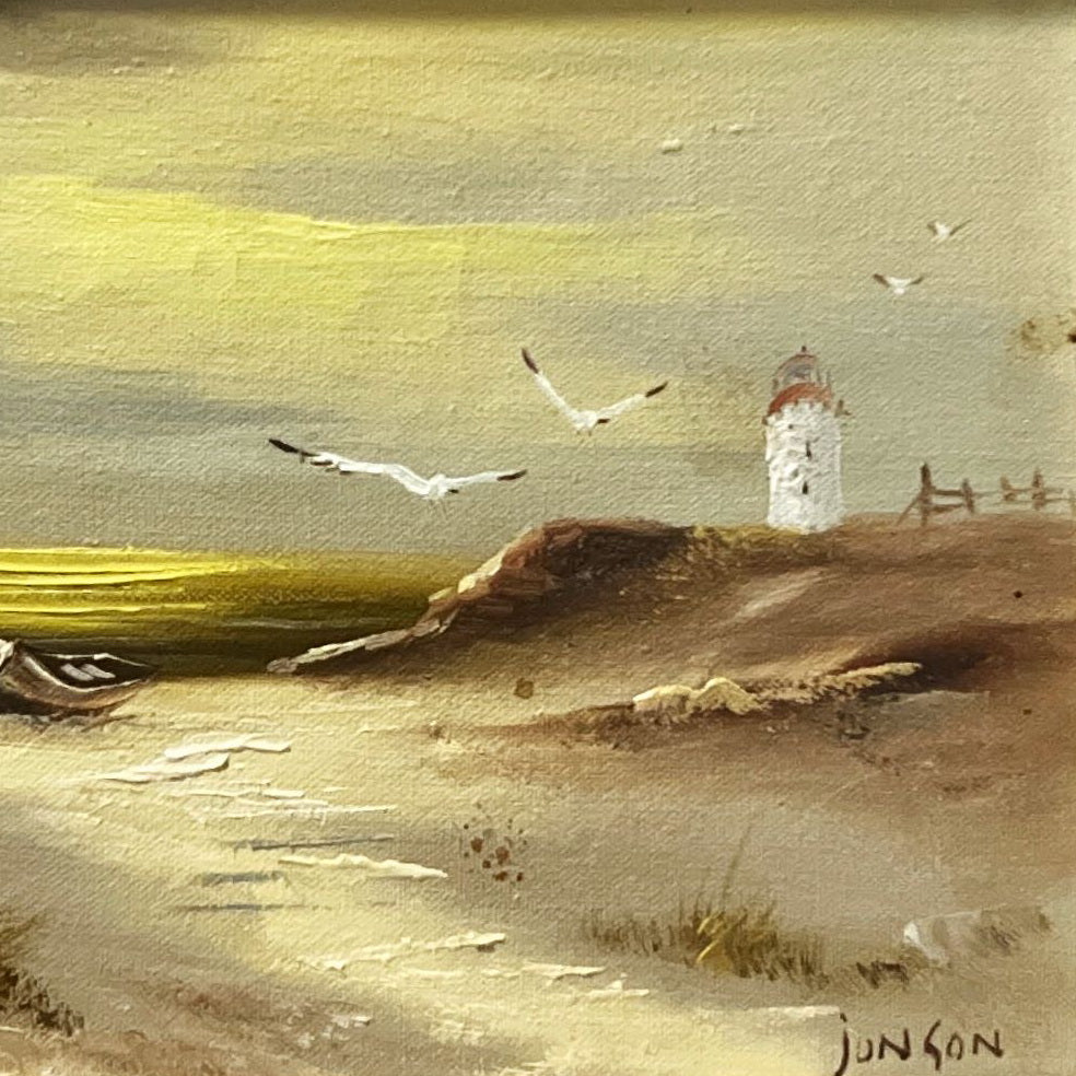 Oil painting, Seascape, Lighthouses Jonson, Cover view