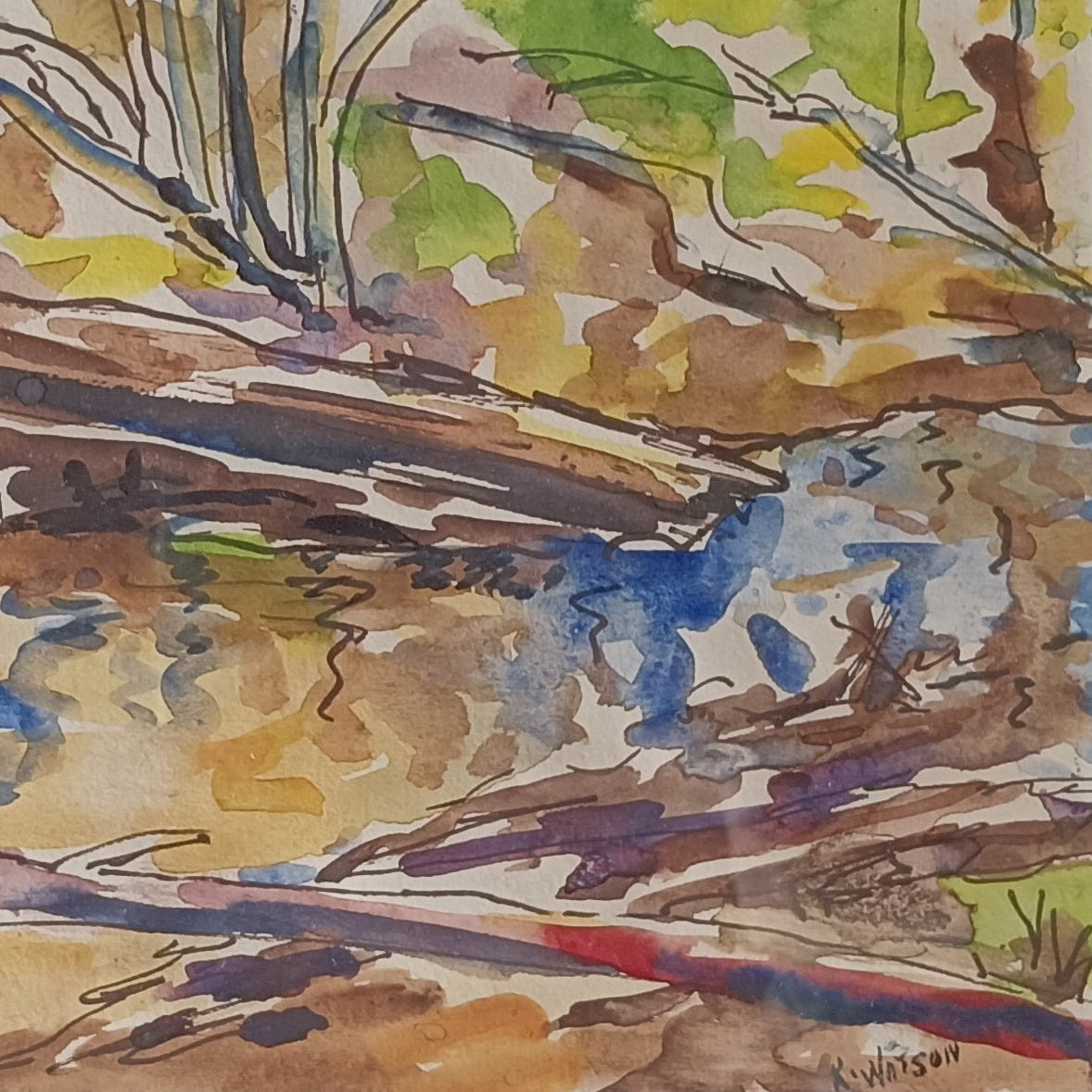 Watercolour painting, Abstract Katherine Watson, Cover view