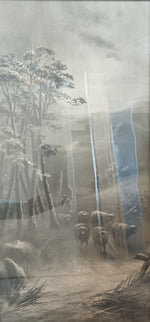 Pastel painting, Landscape Unknown Artist, Art view