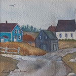 Watercolour painting, Landscape, Cottages Janet Garnhum, Cover view