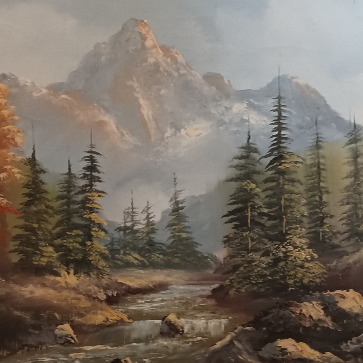 Mixed Media painting, Landscape Bernard, Cover view