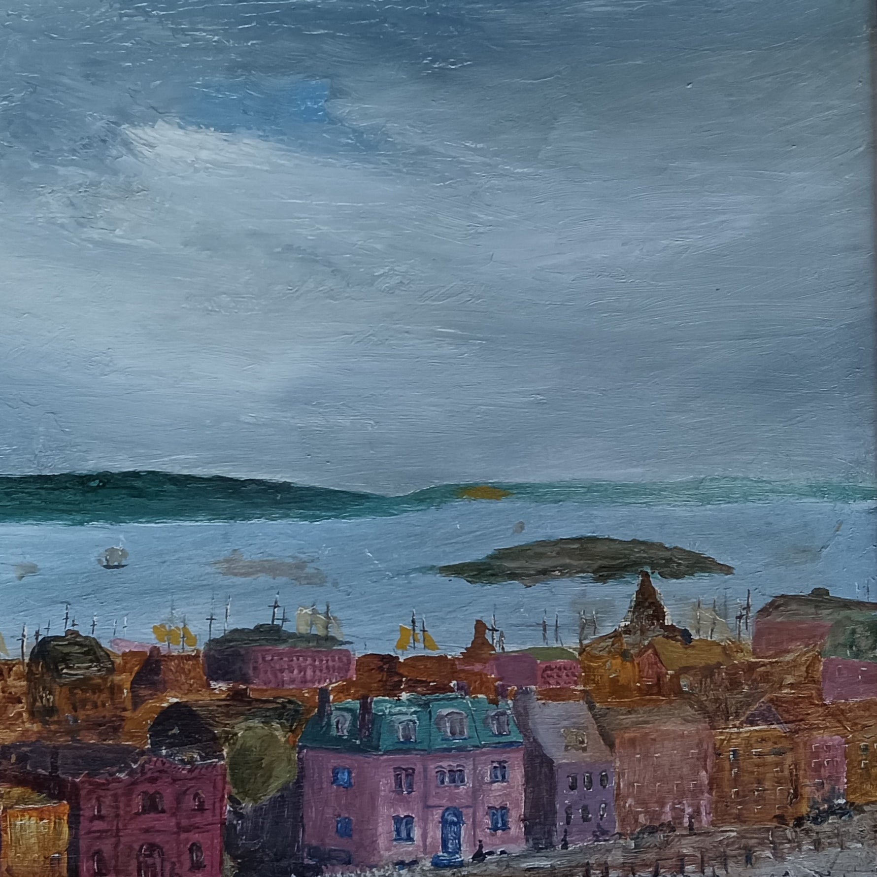 Oil painting, Landscape Unknown Artist, Cover view